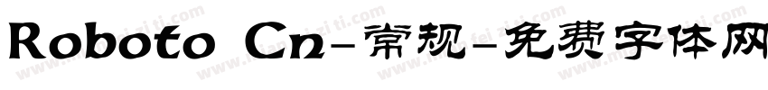Roboto Cn-常规字体转换